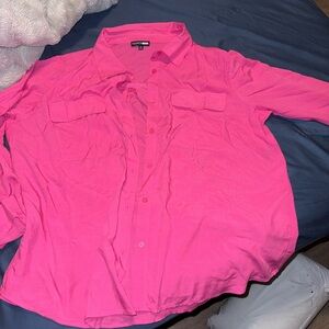 Fashion Nova Fuchsia Shirt
